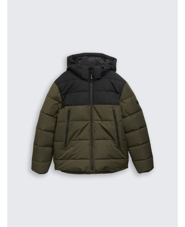 Pufferjacks met afneembare capuchon