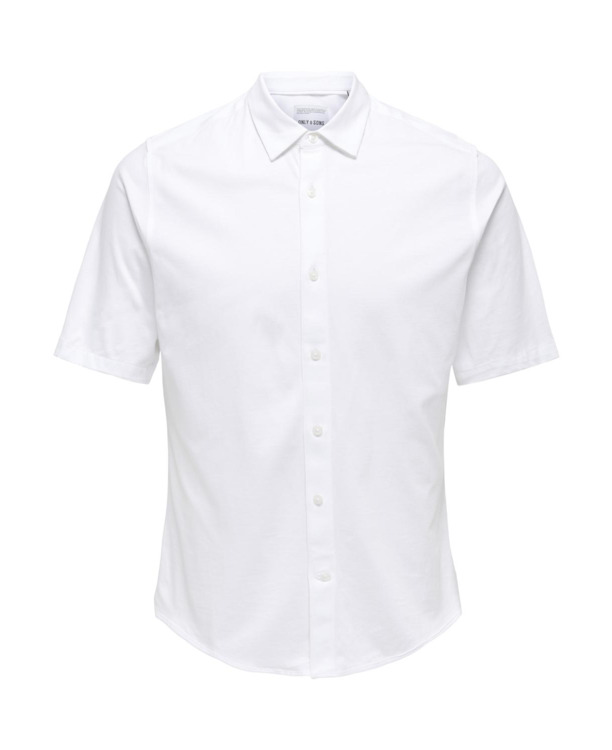 Slim Fit Overhemdkraag Korte Mouwen (K/M) Heren