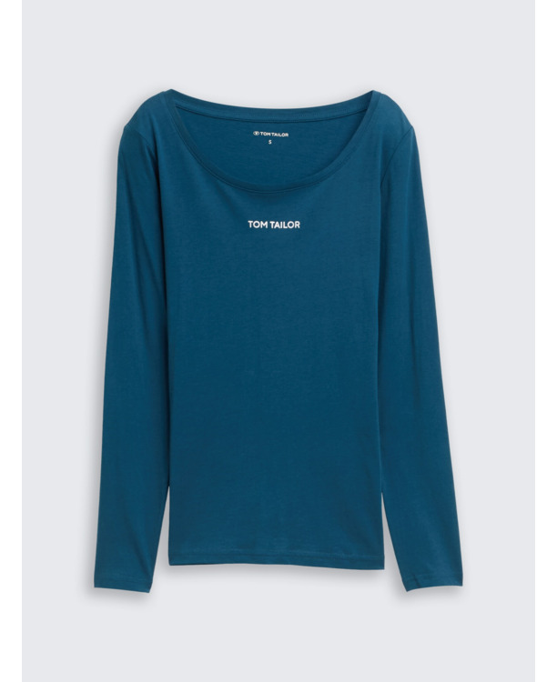 Shirt met lange mouwen en logoprint