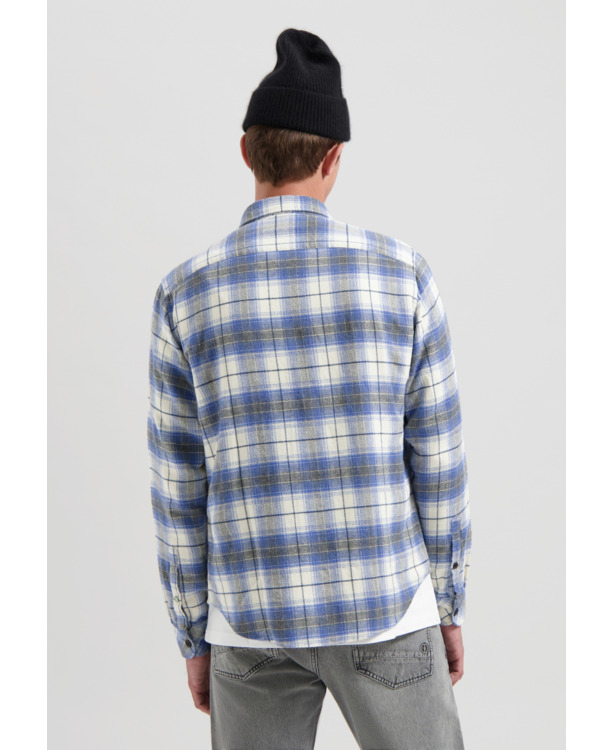 Dstrezzed Heren Flanellen Overhemd Stein