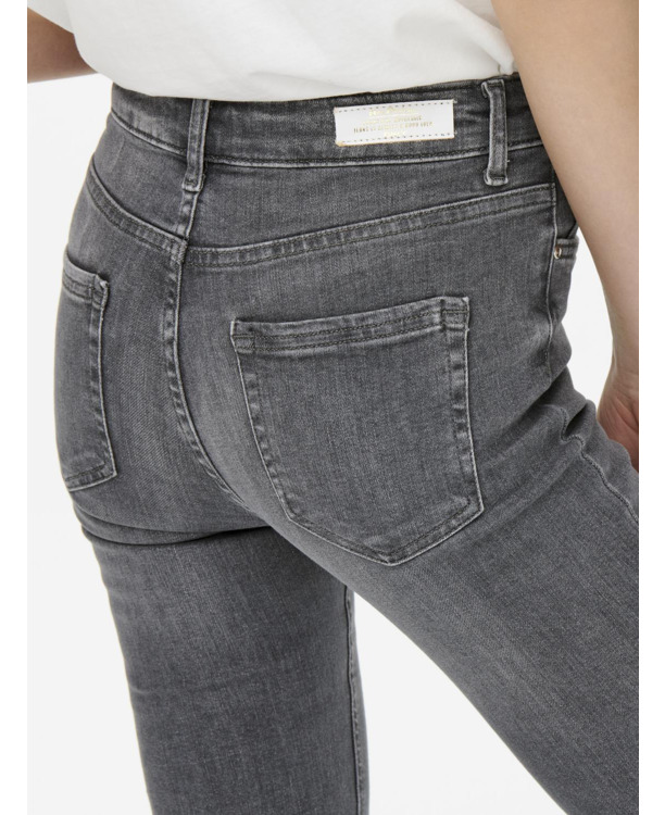 Flared Fit Jeans met hoge taille met wijd uitlopende pasvorm en ritssluiting