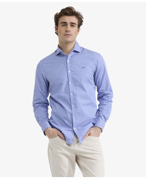 Stripe Shirt 100% Cotton Heren