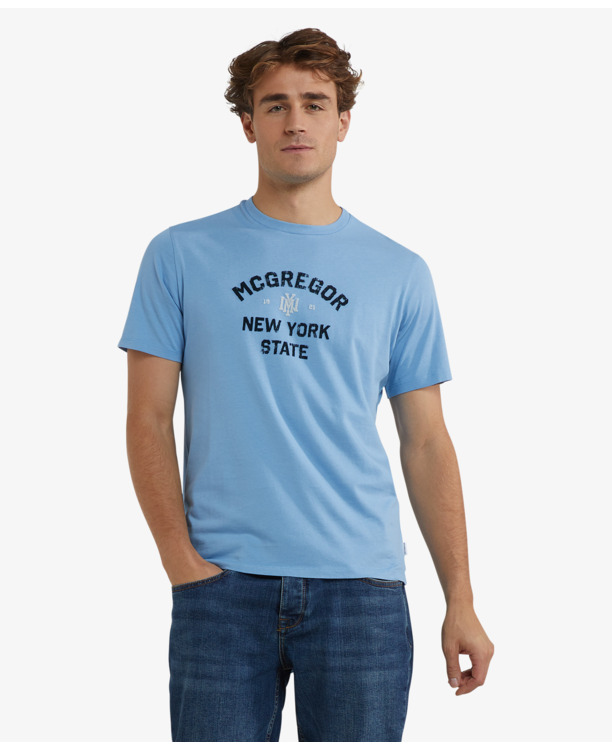 T-Shirt NY State 100% Cotton Heren