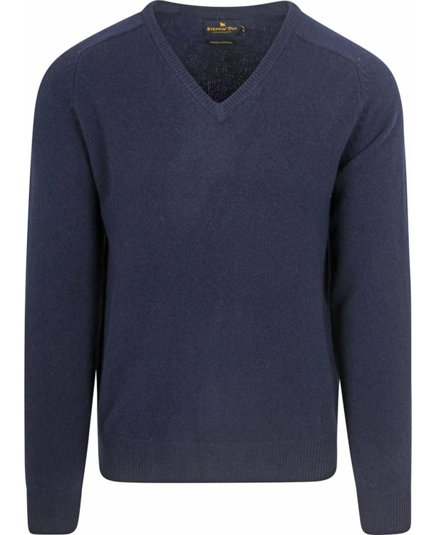 Steppin' Out Trui V-hals Lamswol Navy