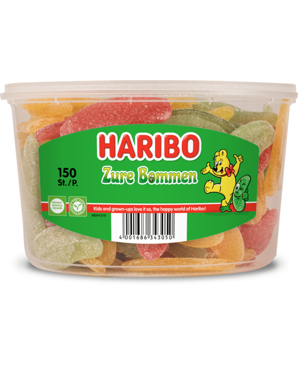 Haribo Zure Bommen 150 stuks