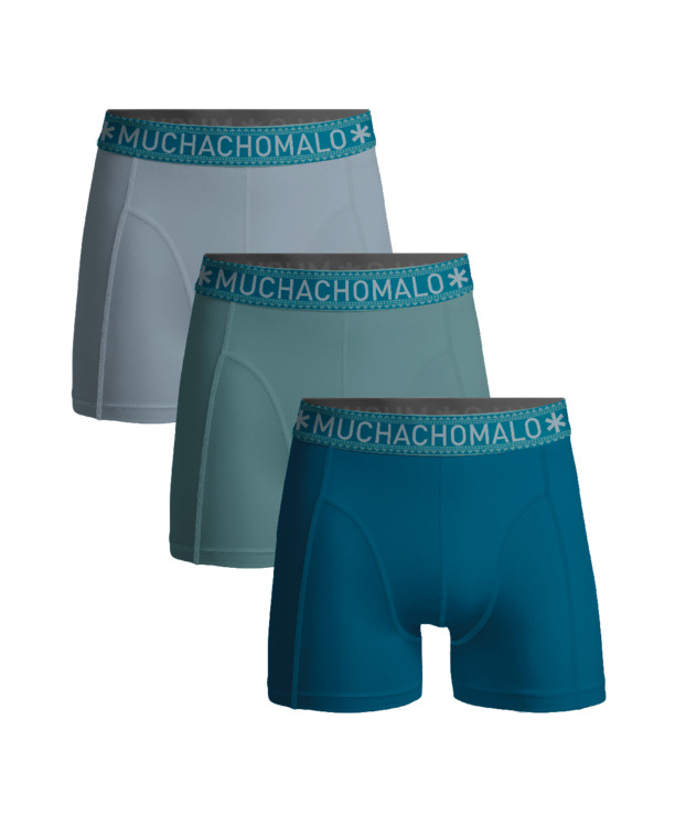Heren 3-Pack Boxershorts Effen Blue
