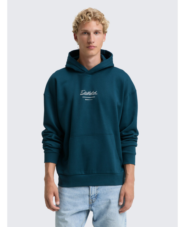 Relaxed fit hoodie met print