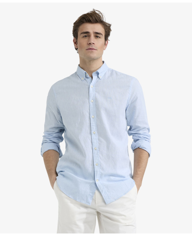 Cotton Linen Shirt Heren