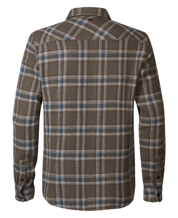 Men Shirt Long Sleeve Check