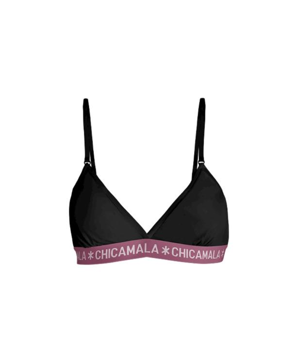 Dames 1-pack driehoek Effen Black
