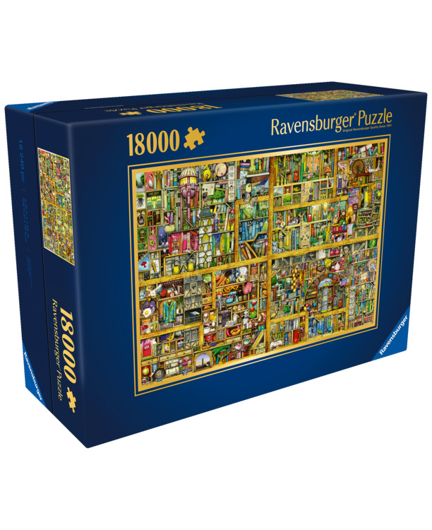 Ravensburger puzzel Colin Thompson Magical bookcase - Legpuzzel - 18000 stukjes