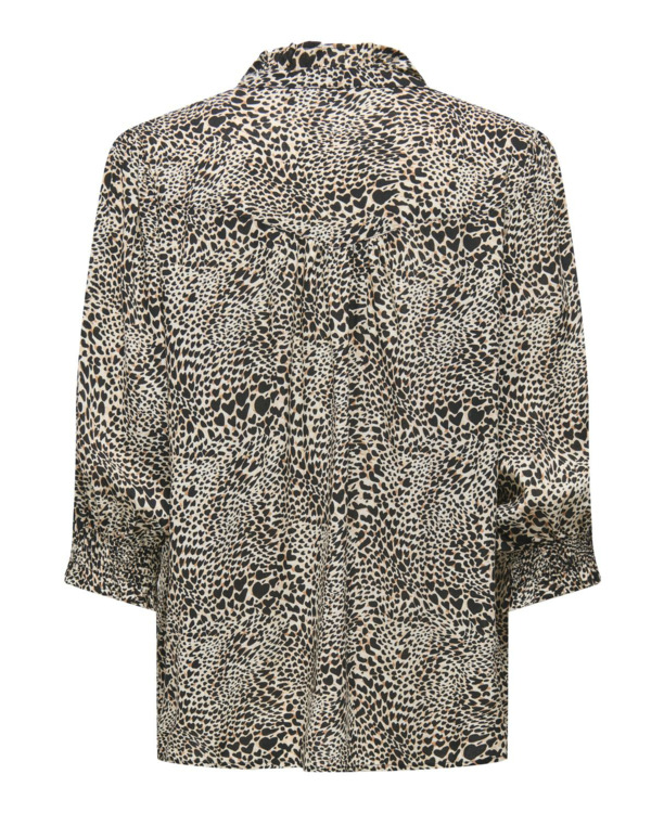 Regular Fit Shirt Collar 3/4 Sleeves (3/4) Vrouwelijk overhemd met normale pasvorm en 3/4 mouwen