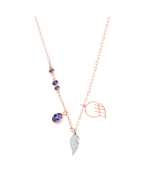 Symbolica Pendant OU Rose Gold shiny Tanzanite Crystal