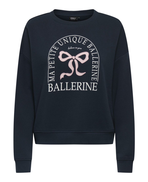 Loose Fit O-Neck Long Sleeves (L/S) Sweatshirt met print