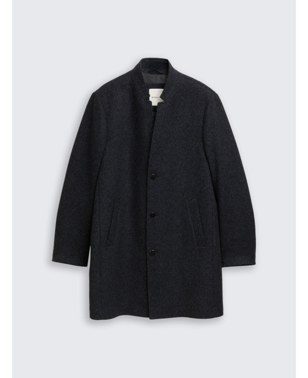 Wollen jas met reverskraag