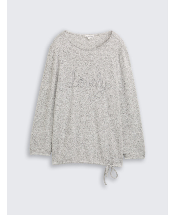 Shirt met lange mouwen en letters