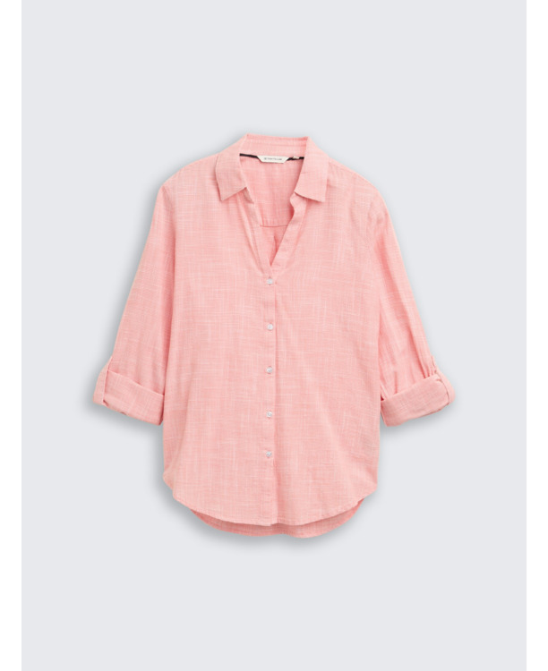 Regular fit blouse van katoen