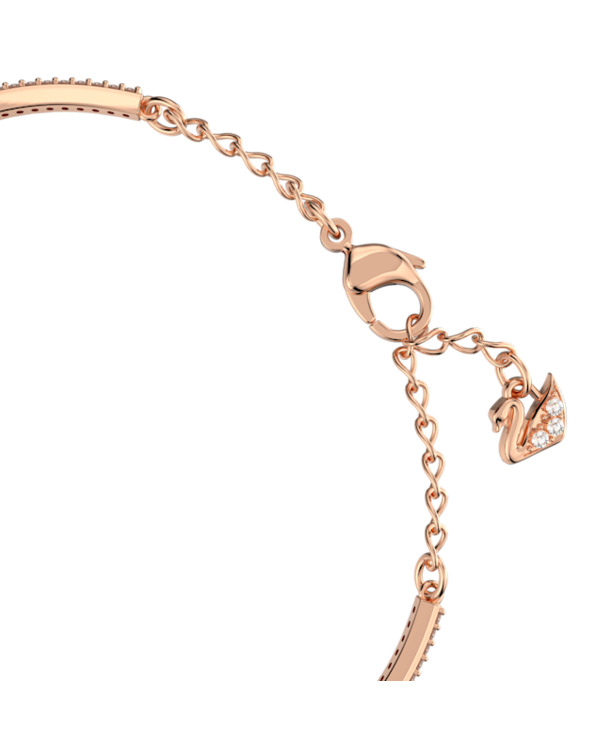 Una Sparkling Dc Bangle Rose Gold shiny White