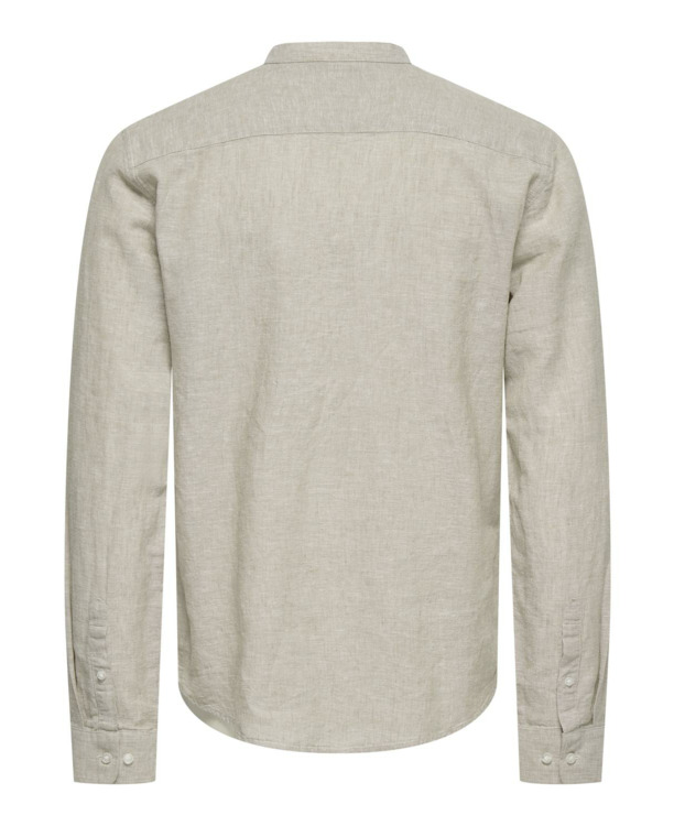 Slim Fit China Kraag Lange Mouwen (L/M) Heren