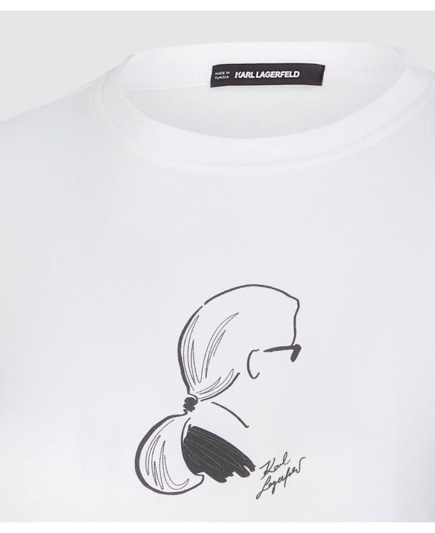 SKETCH CAMEO PRINT LS TOP