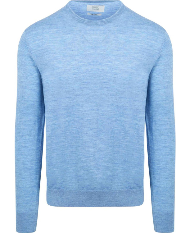 King Essentials The John Pullover Merino Lichtblauw