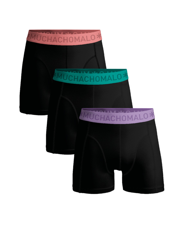 Jongens 3-Pack Boxershorts Effen Black