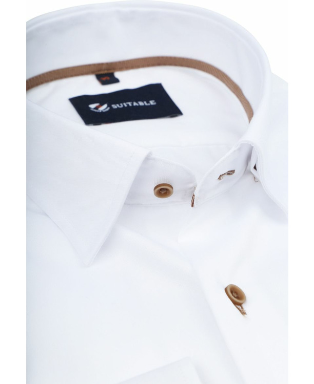 Suitable Overhemd Twill Wit