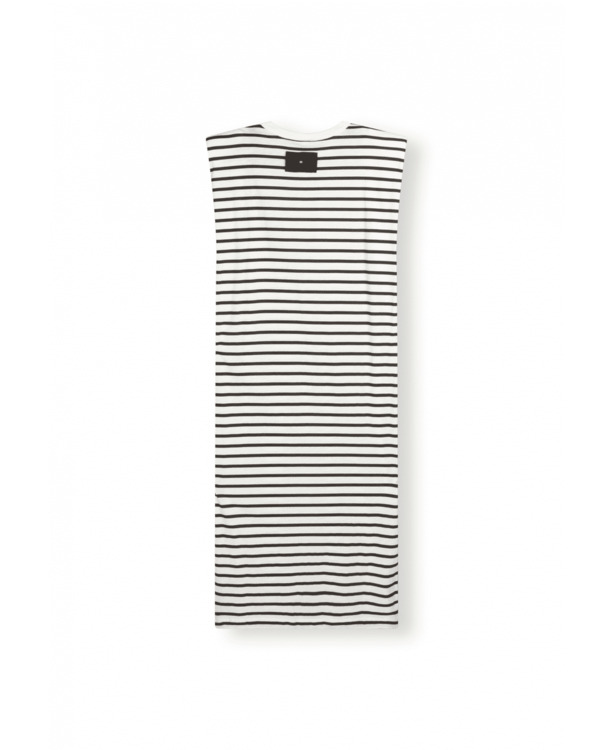 padded tee dress stripes