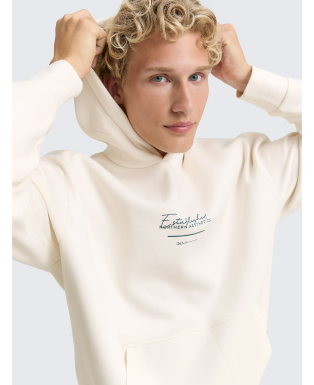 Relaxed fit hoodie met print