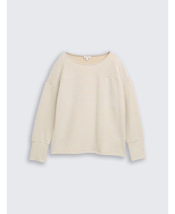 Sweatshirt met voetenbank structuur