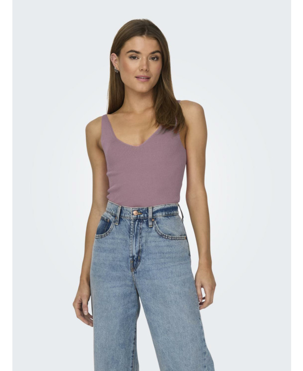 Knit Fit V-Neck Sleeveless (S/L) Gebreide top
