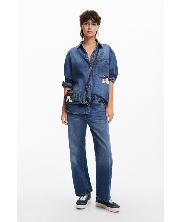 PORTEMONNEES MONE MICKEY DENIM EDGE LISA