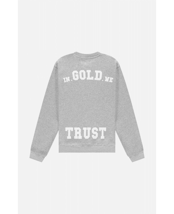 De Out Sweater Grijs Melange Unisex