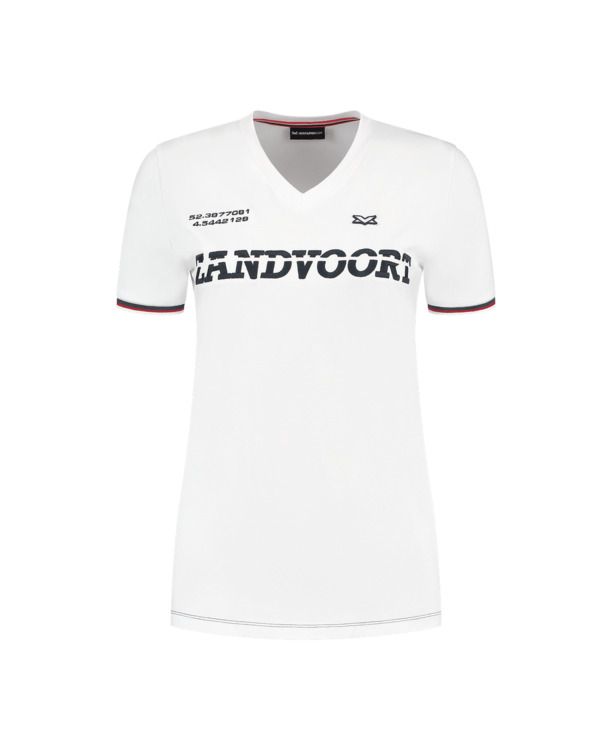 Dames - T-shirt - Wit - MV Official x Zandvoort