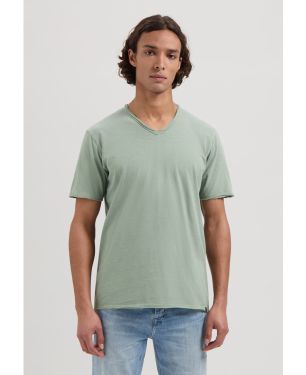 Basic Round Neck Tee Slub Jersey
