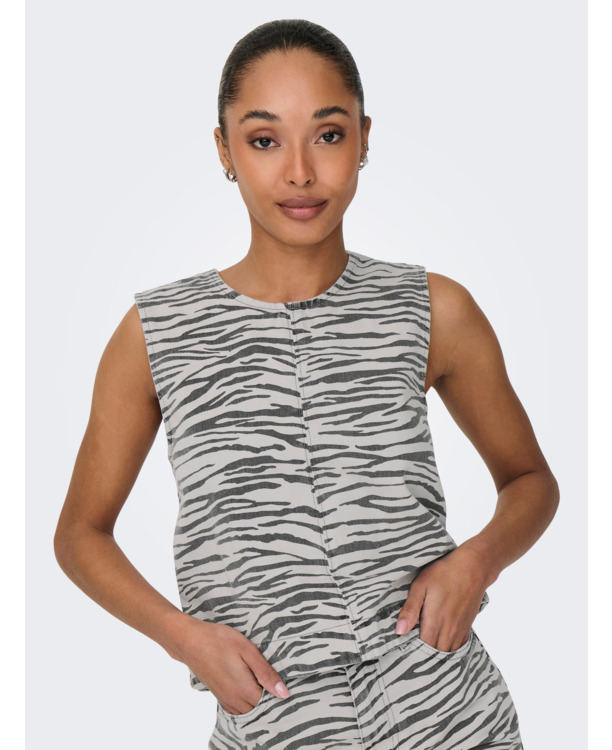 ONLDORSI SL ZEBRA TOP DNM SIK