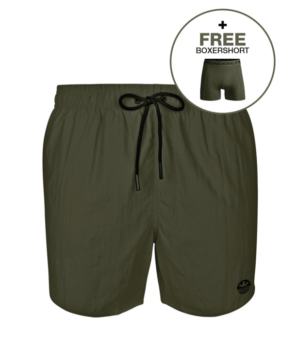 Jongens Zwembroek Effen ARMY GREEN