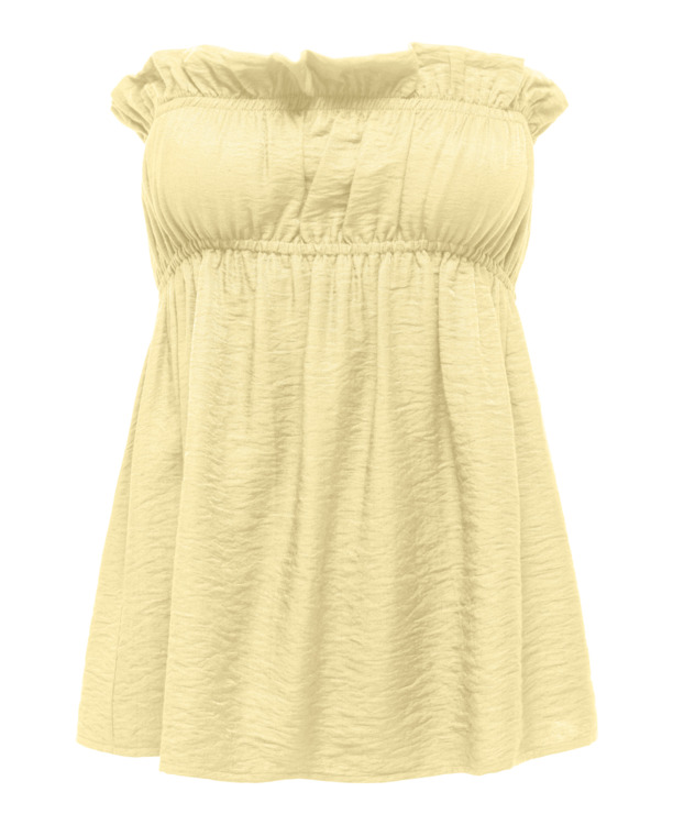 ONLLINO RUFFLE BANDEAU TOP WVN OX