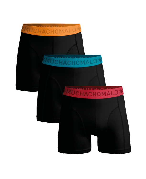 Heren 3-Pack Boxershorts Effen Black