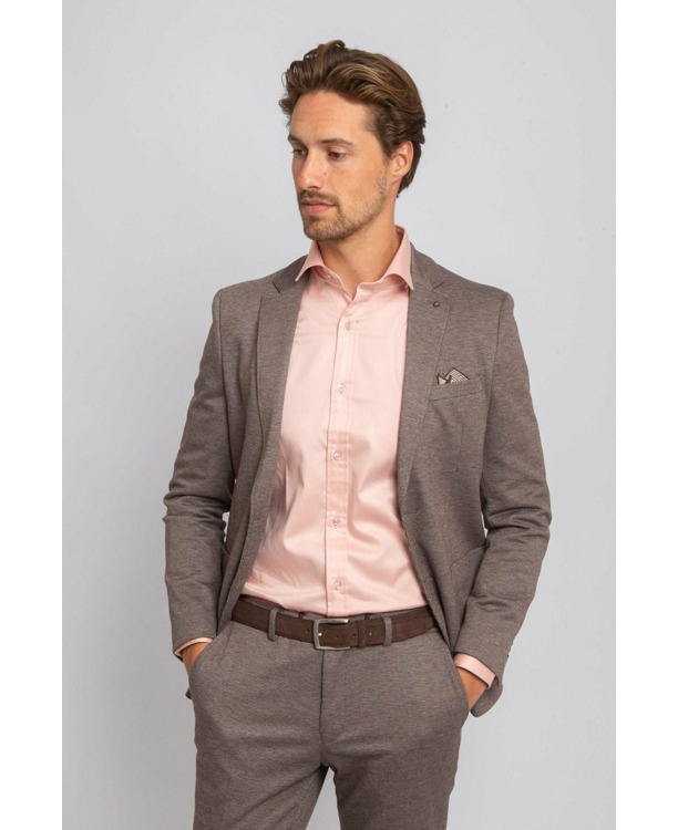 Suitable Colbert Fame Pied de Poule Bruin