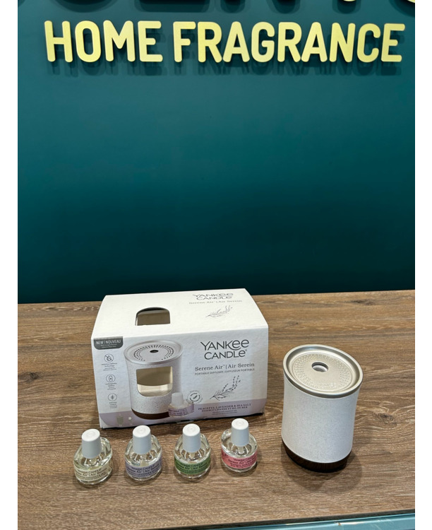 Yankee Candle Serene Air pakket - 1 starterkit + 4 refills