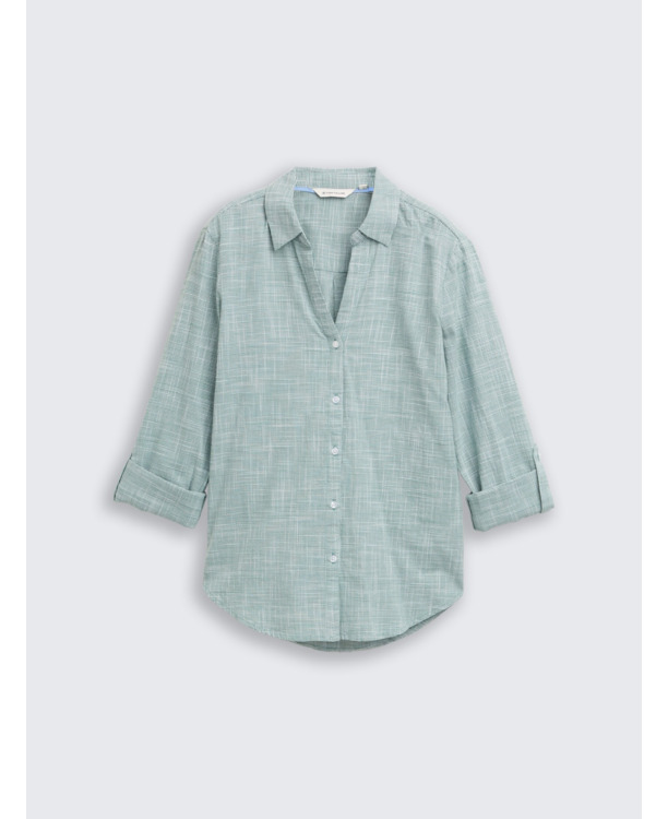 Regular fit blouse van katoen