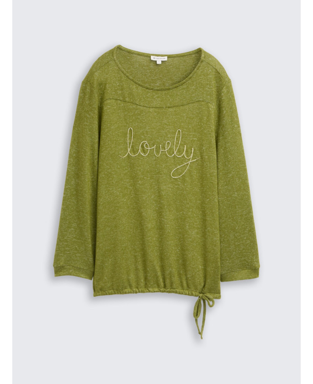 Shirt met lange mouwen en letters