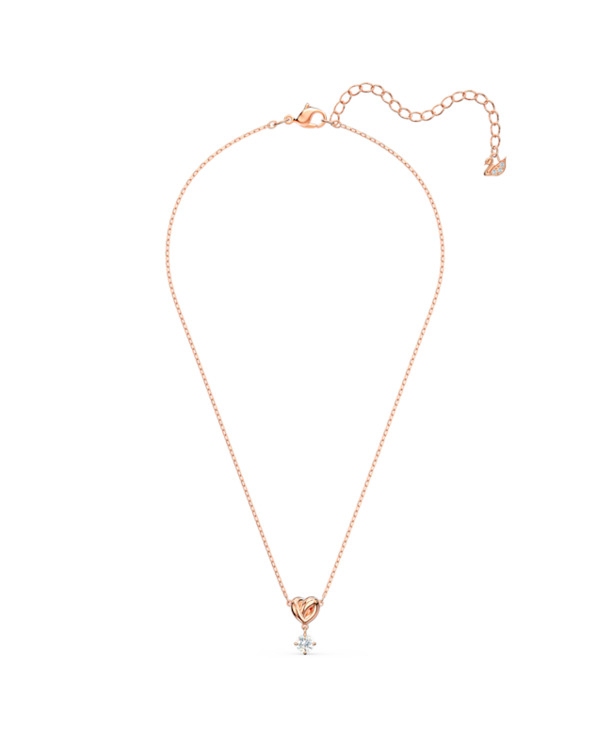 Lifelong Hrt Pendant Rose Gold shiny White