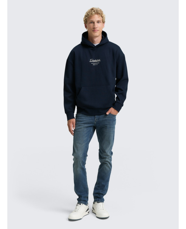 Relaxed fit hoodie met print