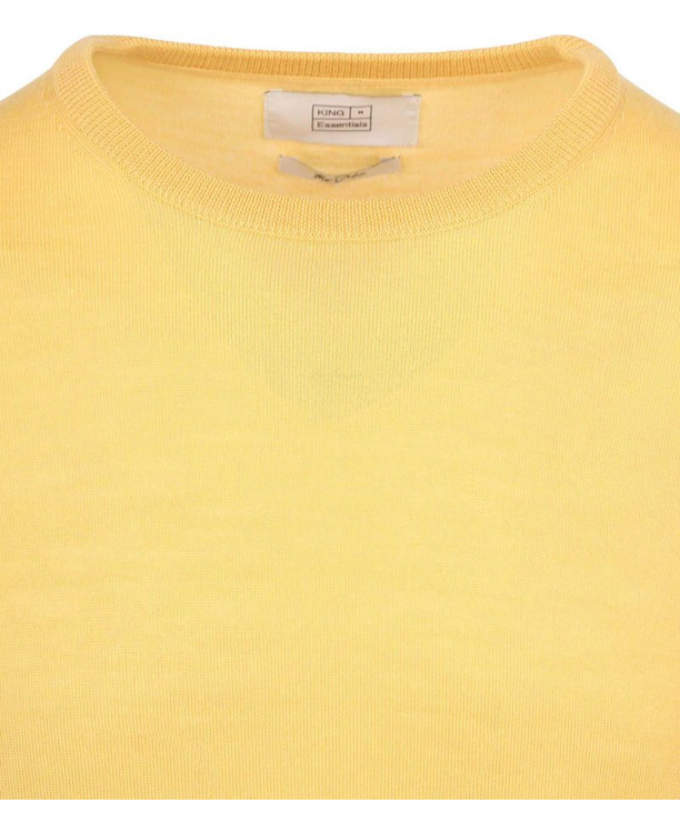 King Essentials The John Pullover Merino Geel