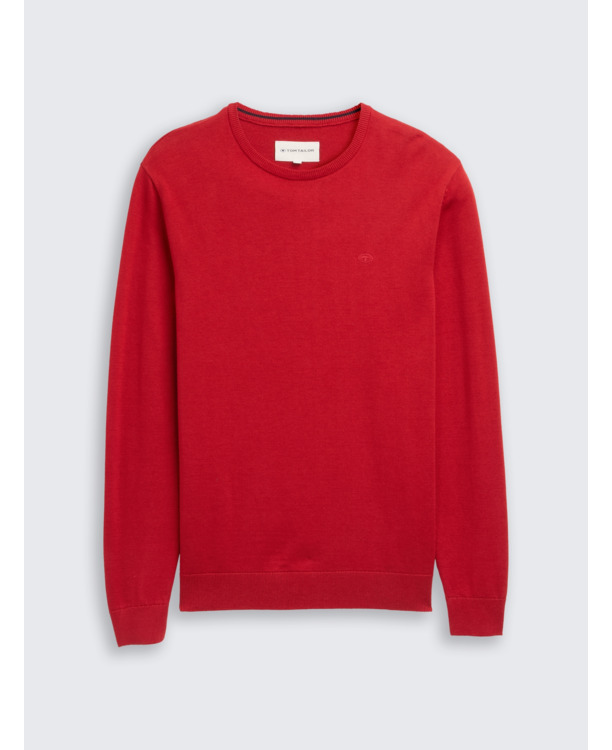 Gebreide trui met geprint logo