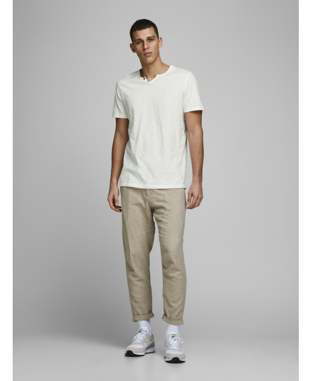 Slim Fit Split Neck Short Sleeves (S/S)
