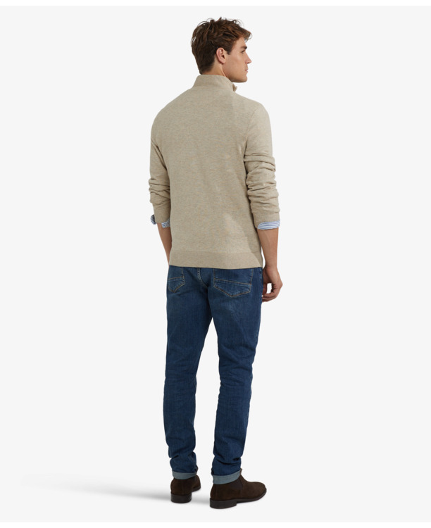 Zip Mock Sweater Heren