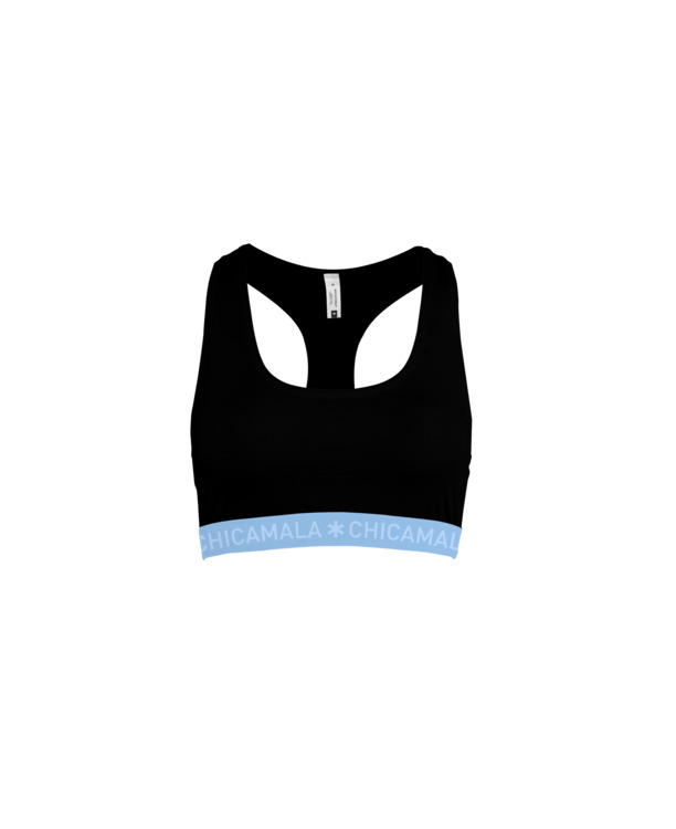 Dames racerback 1-pack Effen Black